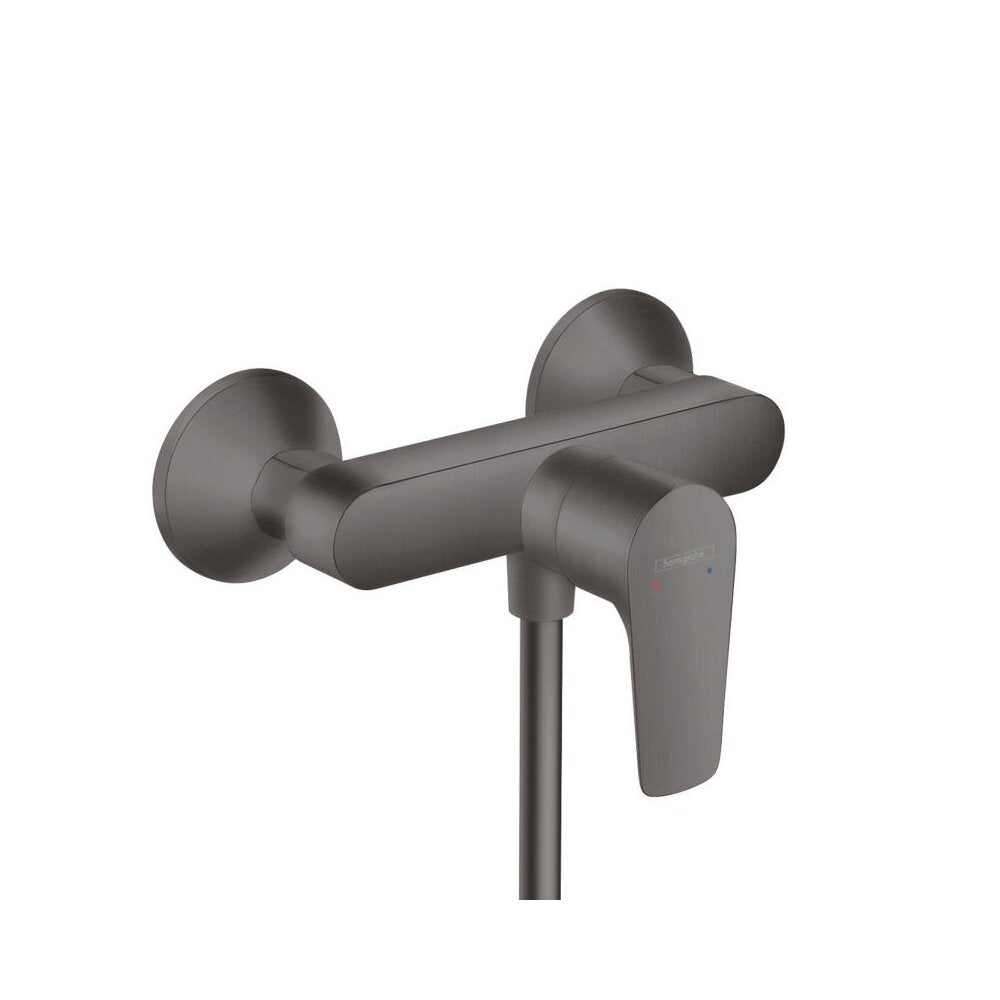 Hansgrohe Talis E Single-Lever Shower Mixer Black - Brushed Chrome