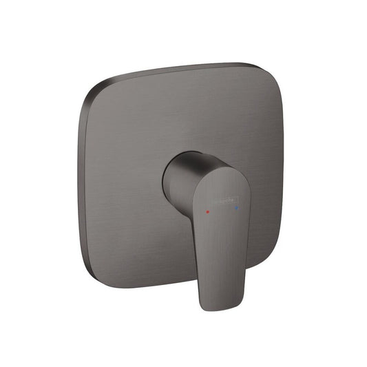 Hansgrohe Talis E Single-Lever Concealed Shower Valve Black - Brushed Chrome