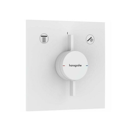 Hansgrohe DuoTurn E Concealed Shower Mixer Matte White 2 Functions