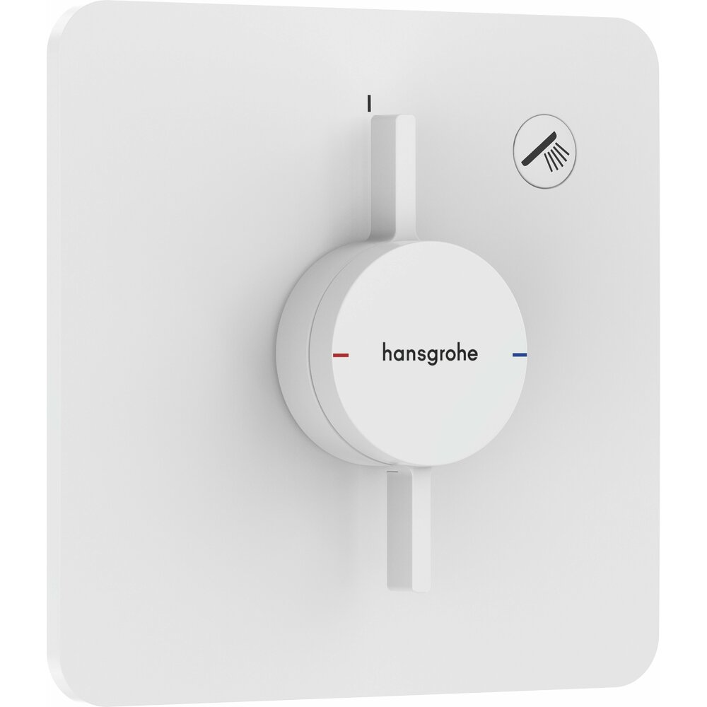 Hansgrohe DuoTurn Q Concealed Shower Mixer Matte White 1 Function