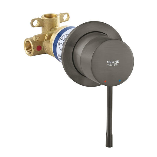 Батерия за вграден душ Grohe Essence антрацит мат с вграден корпус