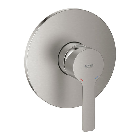 Вградена чешма за душ Grohe Lineare, хромиран Supersteel, без вграден корпус