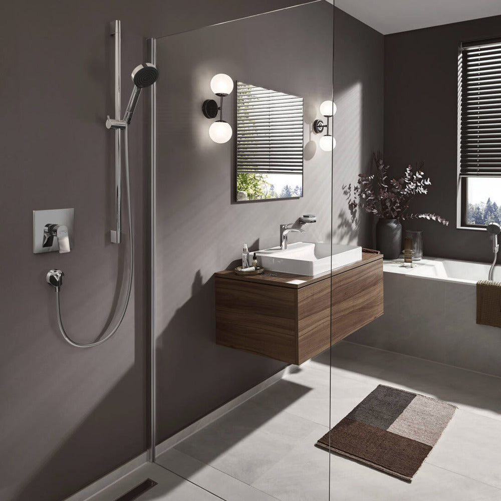 Вграден душ батерия Hansgrohe Vivenis в черен мат без вграден корпус