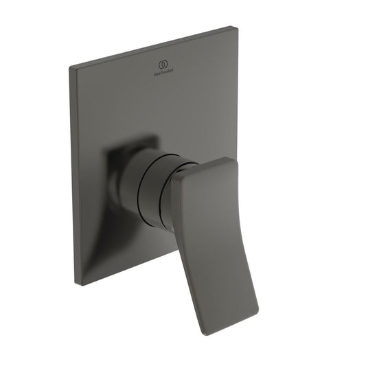 Вградена душ батерия Ideal Standard Atelier Conca в цвят Magnetic Grey, без вградена част.