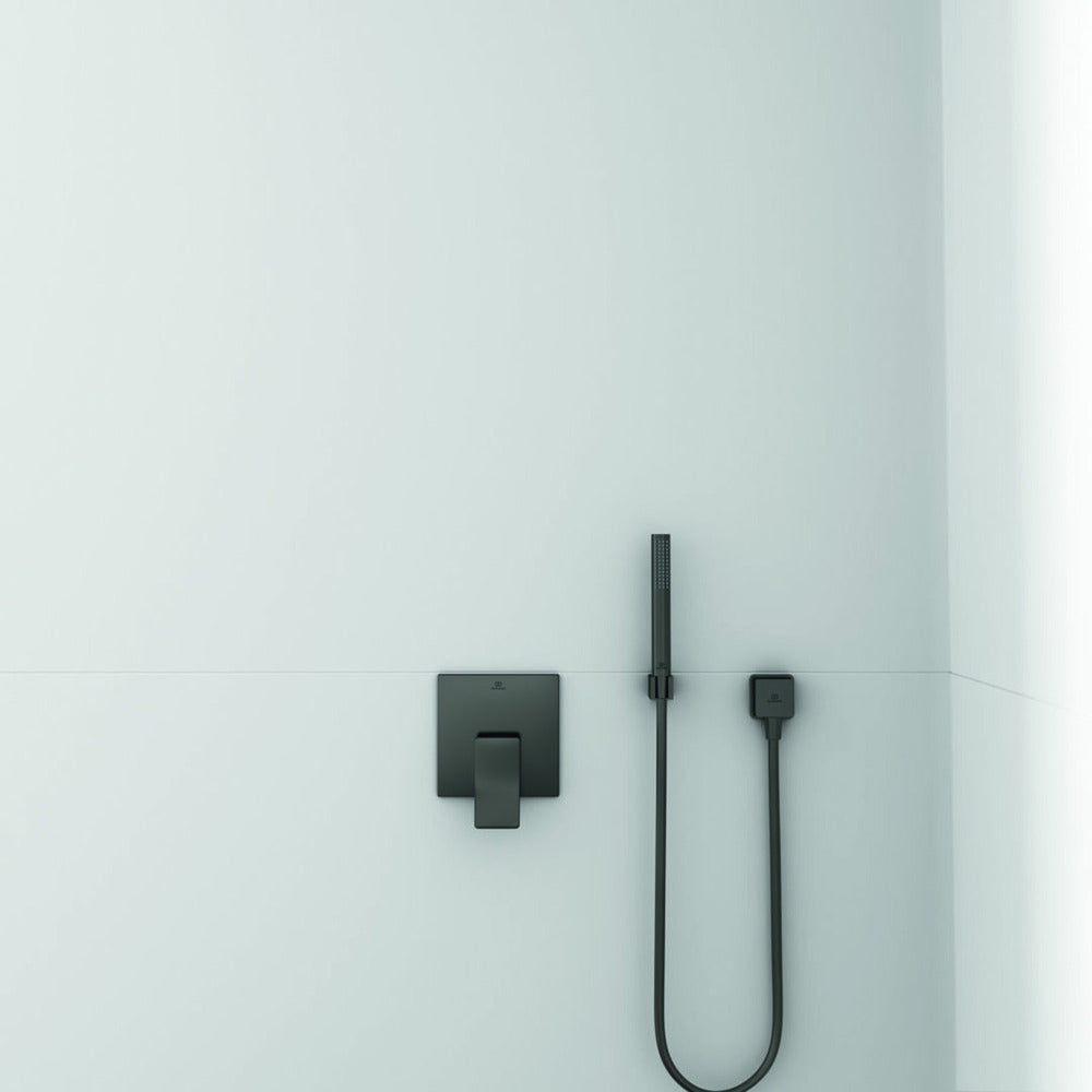 Вградена душ батерия Ideal Standard Atelier Conca в цвят Magnetic Grey, без вградена част.