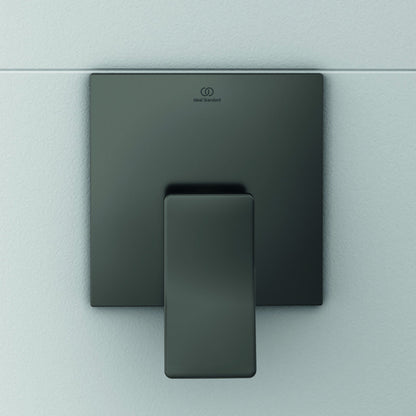 Вградена душ батерия Ideal Standard Atelier Conca в цвят Magnetic Grey, без вградена част.