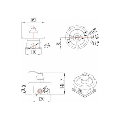 Built-in Shower Valve Inter Ceramic Chrome Finish Single-Lever