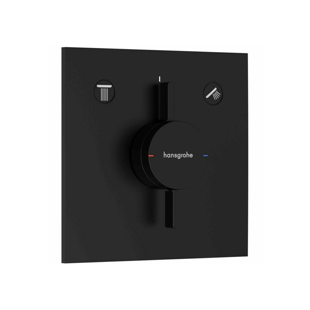 Hansgrohe DuoTurn E Concealed Shower Mixer Matte Black 2 Functions