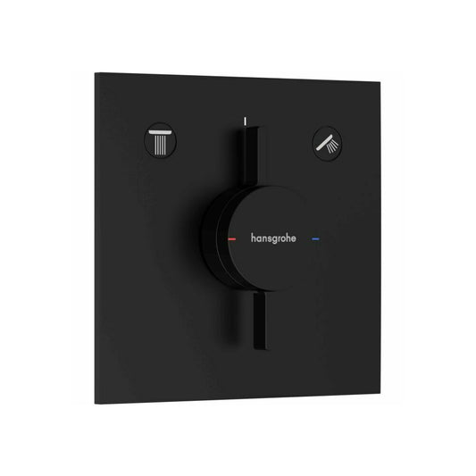 Hansgrohe DuoTurn E Concealed Shower Mixer Matte Black 2 Functions
