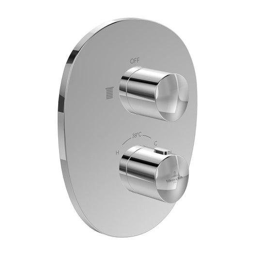 Вградена душ батерия Villeroy&Boch Antao термостатична хром гланц без вградена част