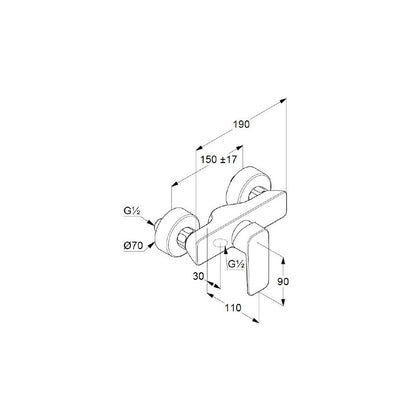 Kludi Pure&Style Shower Faucet