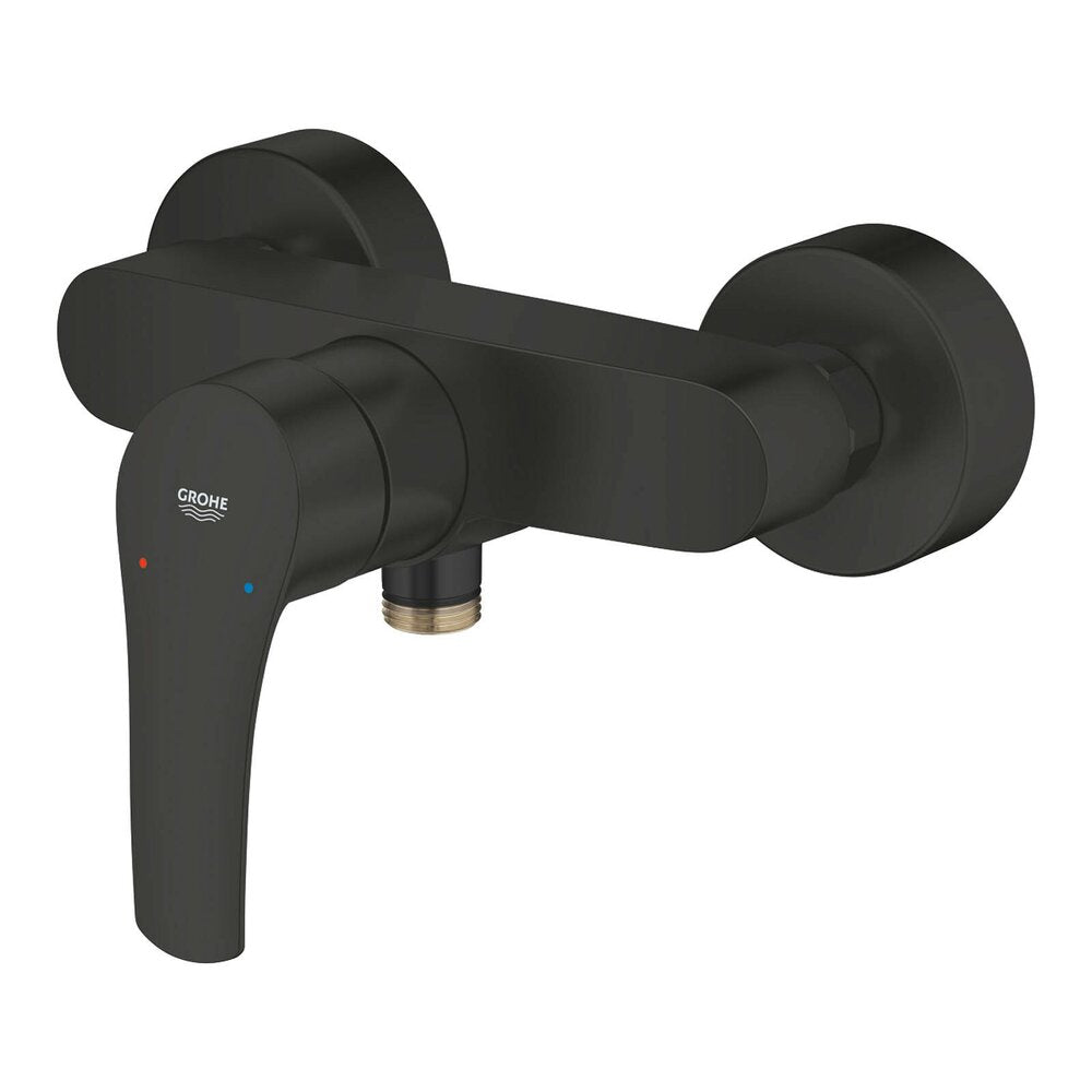 Batерия за душ монокомандна черна мат Grohe Eurosmart New