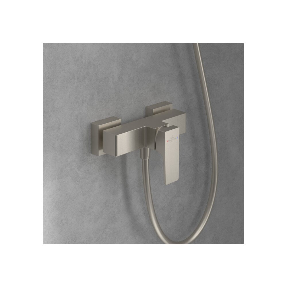 Смесител за душ с един лост Villeroy&Boch Architectura Square brushed nickel