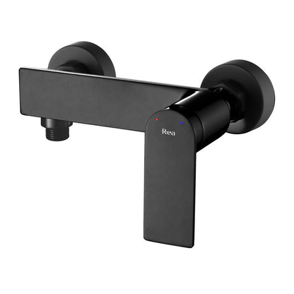 Rea Storm Shower Mixer in Matte Black with Shower Set