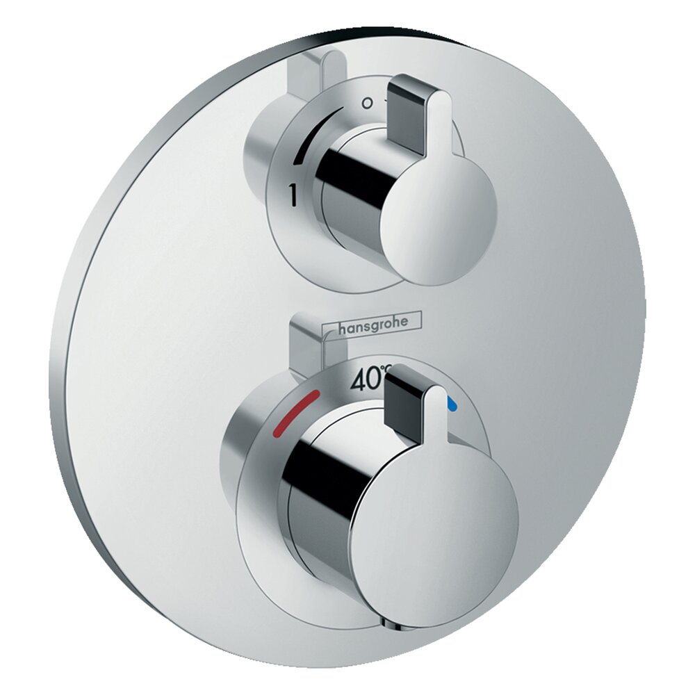 Hansgrohe Ecostat S Thermostatic Shower Valve with Two Functions, Chrome