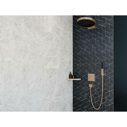 Термостатичен душ смесител Hansgrohe Ecostat Square вградена инсталация 2 функции черен мат