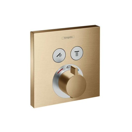 Hansgrohe ShowerSelect Concealed Shower Valve in Brushed Bronze, 2 Functions