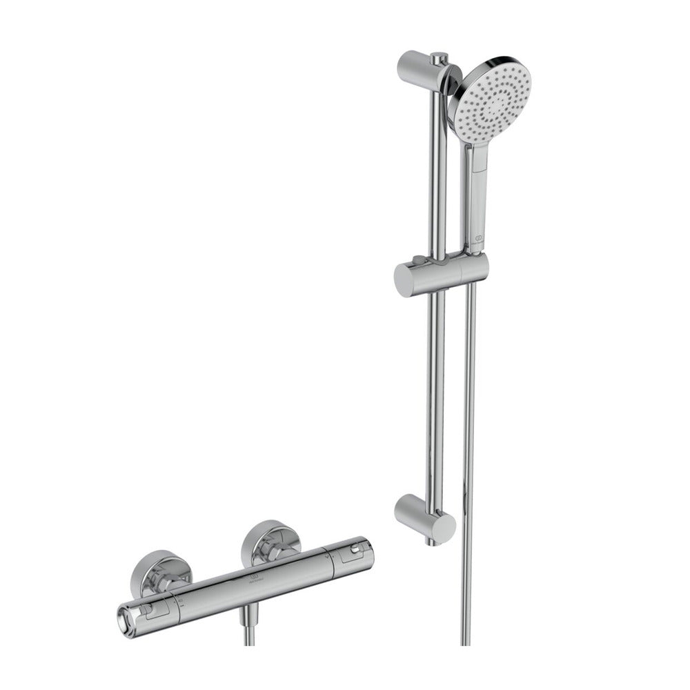 Термостатичен смесител за душ Ideal Standard Ceratherm T50, хром, с душ комплект и 60 см пръчка