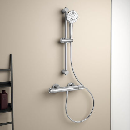 Термостатичен смесител за душ Ideal Standard Ceratherm T50, хром, с душ комплект и 60 см пръчка