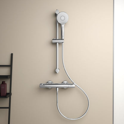 Термостатичен смесител за душ Ideal Standard Ceratherm T50, хром, с душ комплект и 60 см пръчка
