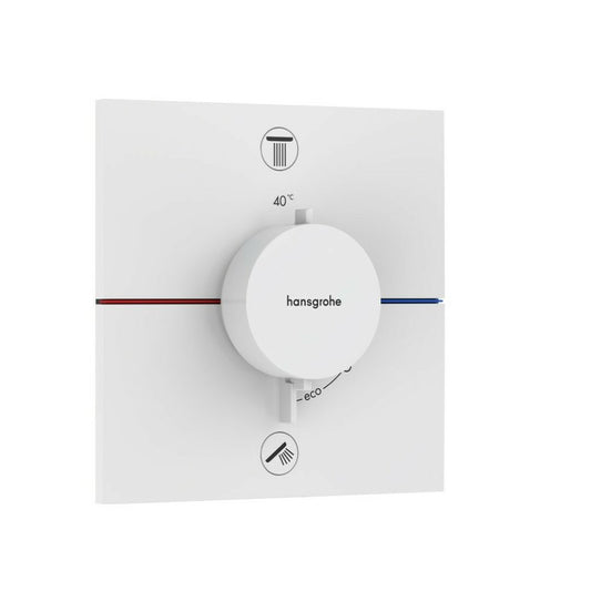 Термостатен вграден душов смесител Hansgrohe ShowerSelect Comfort E 2 функции EN1717 бял мат