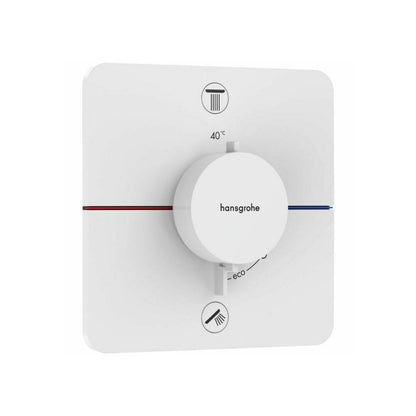 Батерия за душ термостатична вградена бяла матова Hansgrohe ShowerSelect Comfort Q 2 функции