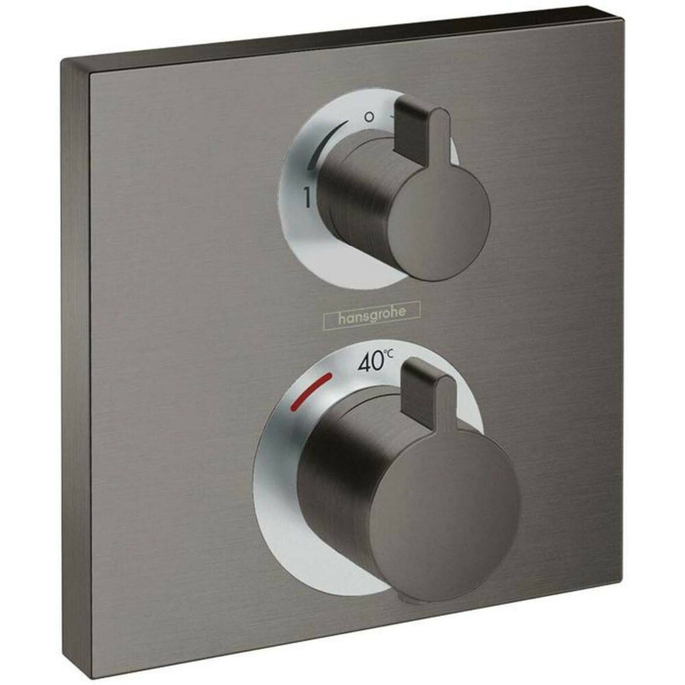 Matte Anthracite Concealed Thermostatic Shower Mixer Hansgrohe Ecostat