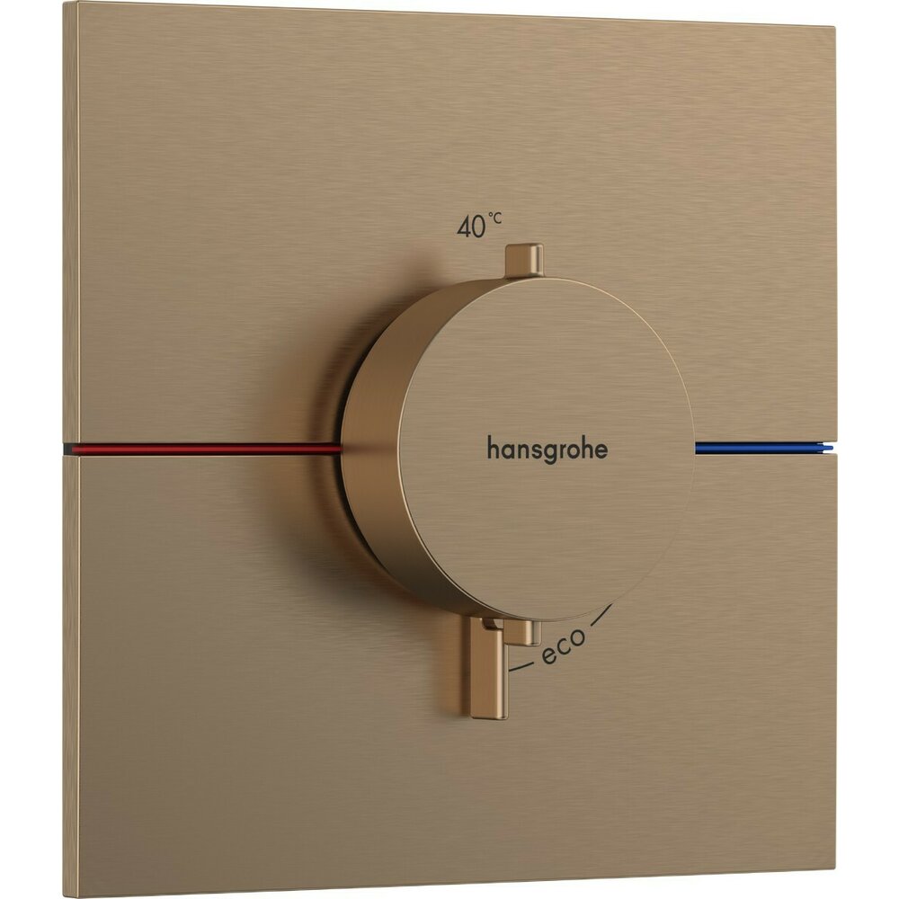 Термостатична вградена душ батерия от матова бронзова Hansgrohe ShowerSelect Comfort E