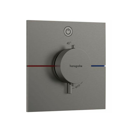 Thermostatic shower mixer concealed brushed chrome Hansgrohe ShowerSelect Comfort E 1 function