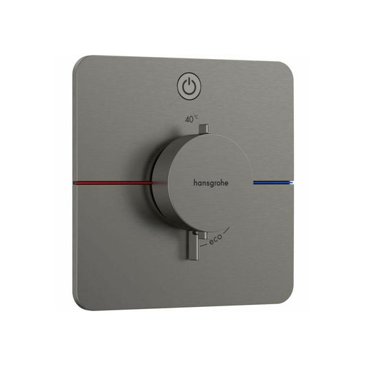 Thermostatic Shower Valve in Brushed Chrome Hansgrohe ShowerSelect Comfort Q 1 Function