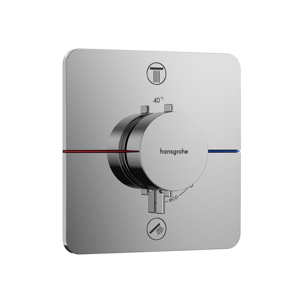 Вградена термостатна душ батерия Hansgrohe ShowerSelect Comfort Q 2 функции EN1717