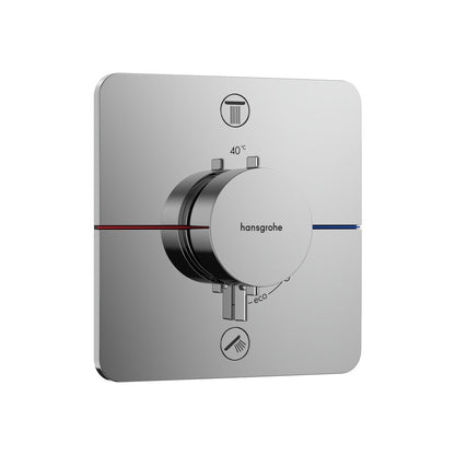 Вградена термостатна душ батерия Hansgrohe ShowerSelect Comfort Q 2 функции EN1717
