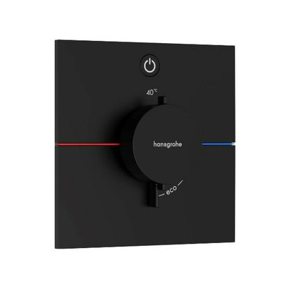 Термостатична вградена душ батерия черен мат Hansgrohe ShowerSelect Comfort E 1 функция