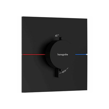 Термостатен вграден душ с черно матово покритие Hansgrohe ShowerSelect Comfort E
