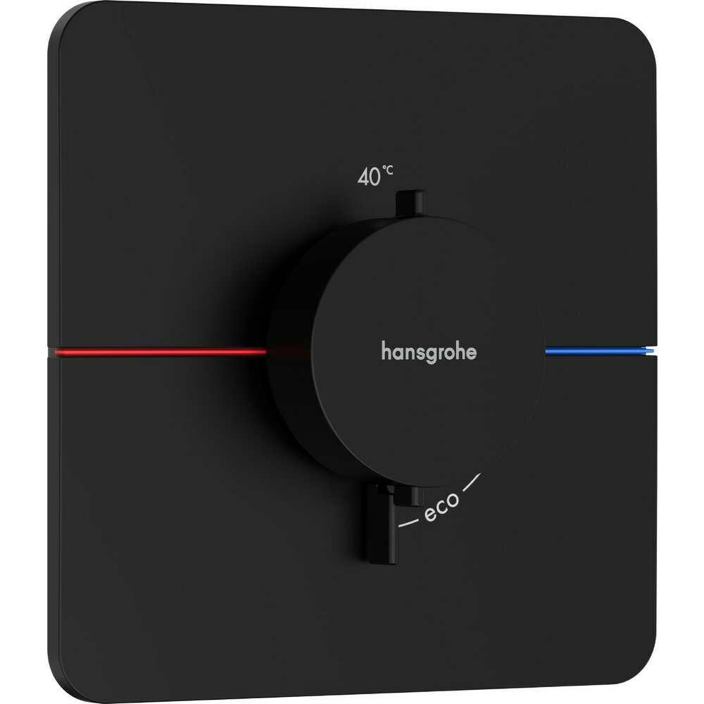 Thermostatic Shower Valve in Matte Black Hansgrohe ShowerSelect Comfort Q