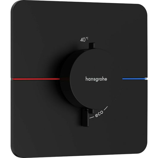 Thermostatic Shower Valve in Matte Black Hansgrohe ShowerSelect Comfort Q