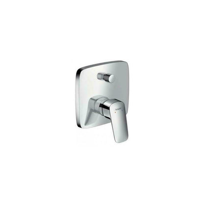 Вградена смесителна батерия за вана-душ Hansgrohe Logis квадратна хром гланц