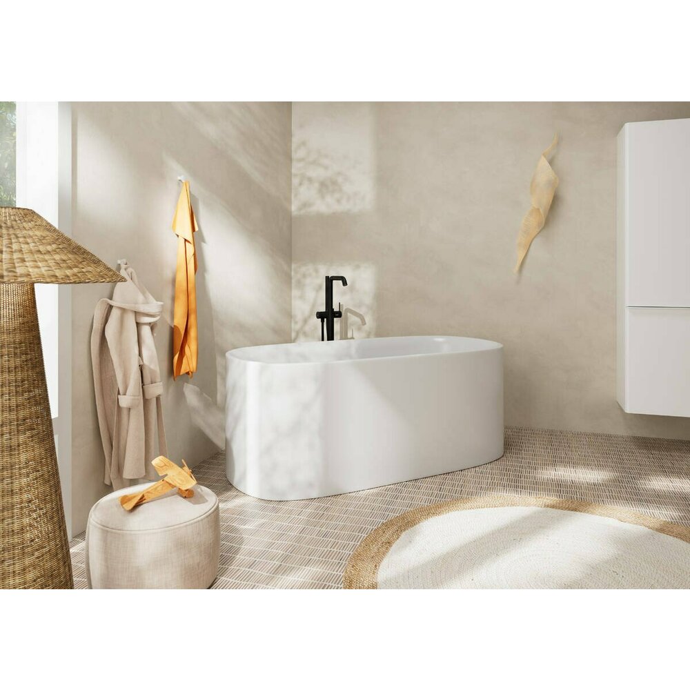 Freestanding Bathtub Faucet - Matte Black Hansgrohe Tecturis S