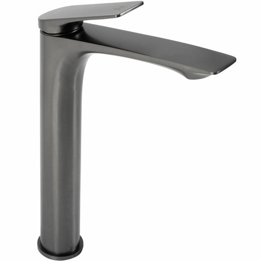 Rea Avalon Brushed Gray High Basin Faucet