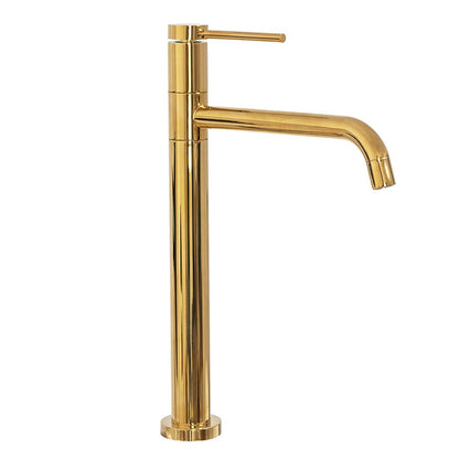 Rea Lugano High Basin Mixer in Glossy Gold