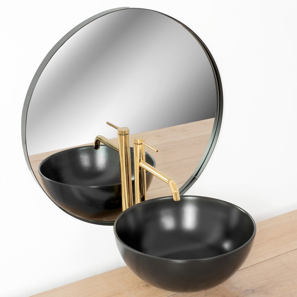 Rea Lugano High Basin Mixer in Glossy Gold