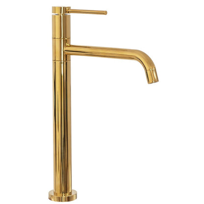 Rea Lugano High Basin Mixer in Glossy Gold