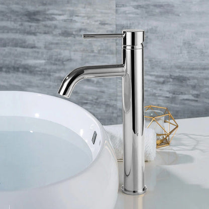 Rea Lungo High Basin Mixer in Glossy Chrome