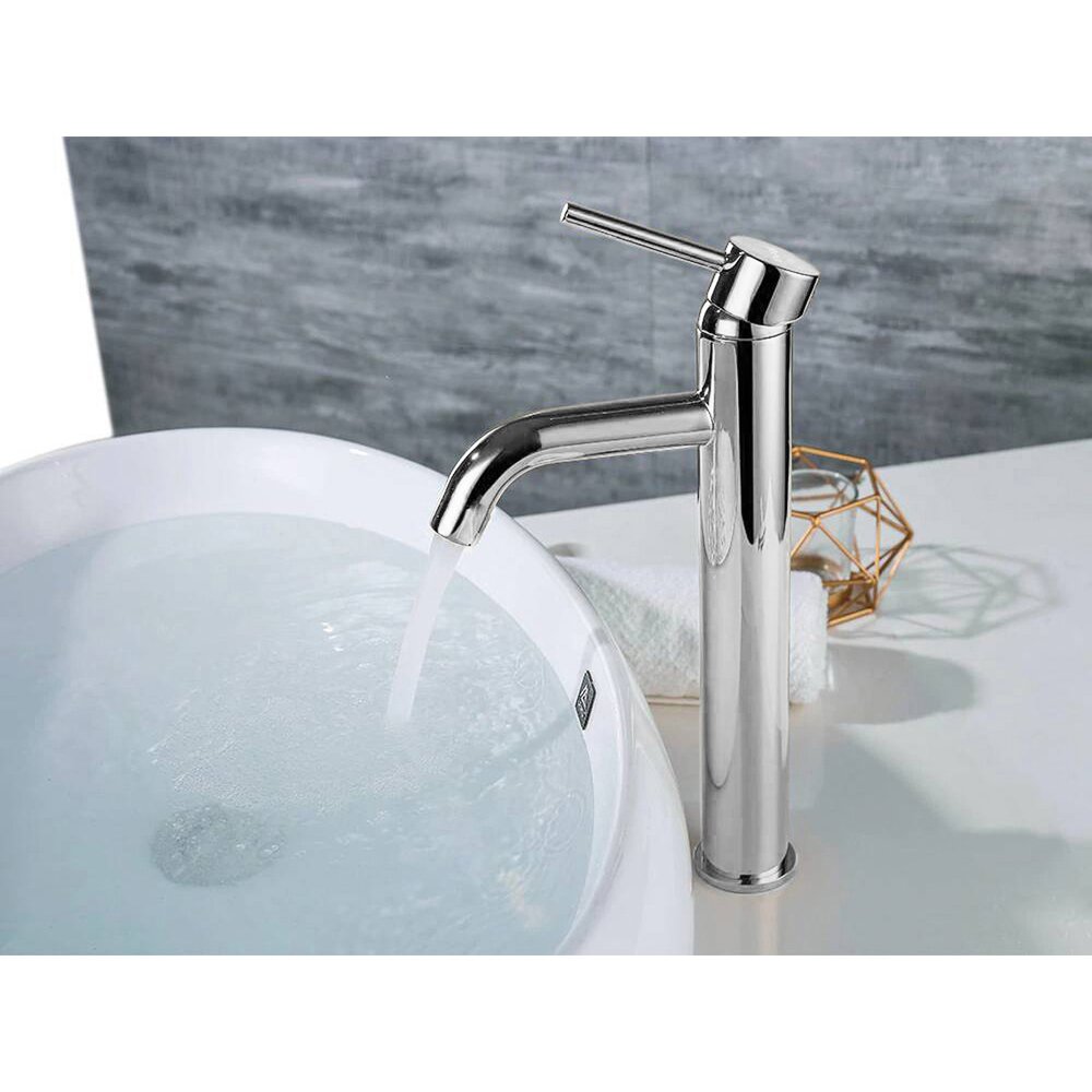 Rea Lungo High Basin Mixer in Glossy Chrome