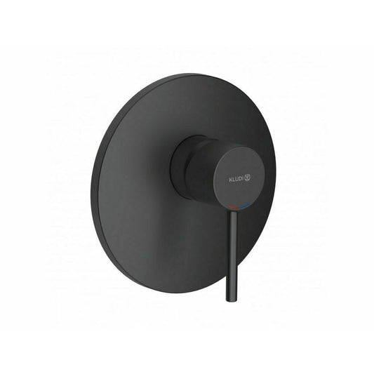 Kludi Bozz Matte Black Shower Mixer Requires Concealed Body