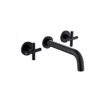 Rea Exit Matte Black Concealed Faucet 3-Piece Set