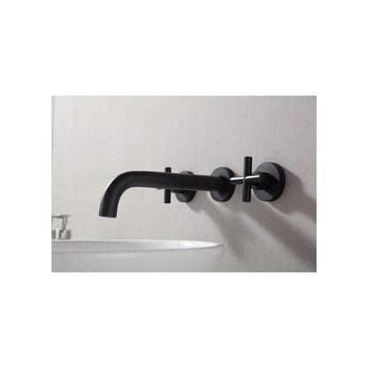 Rea Exit Matte Black Concealed Faucet 3-Piece Set