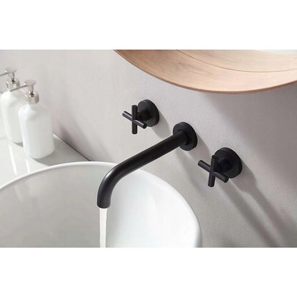 Rea Exit Matte Black Concealed Faucet 3-Piece Set