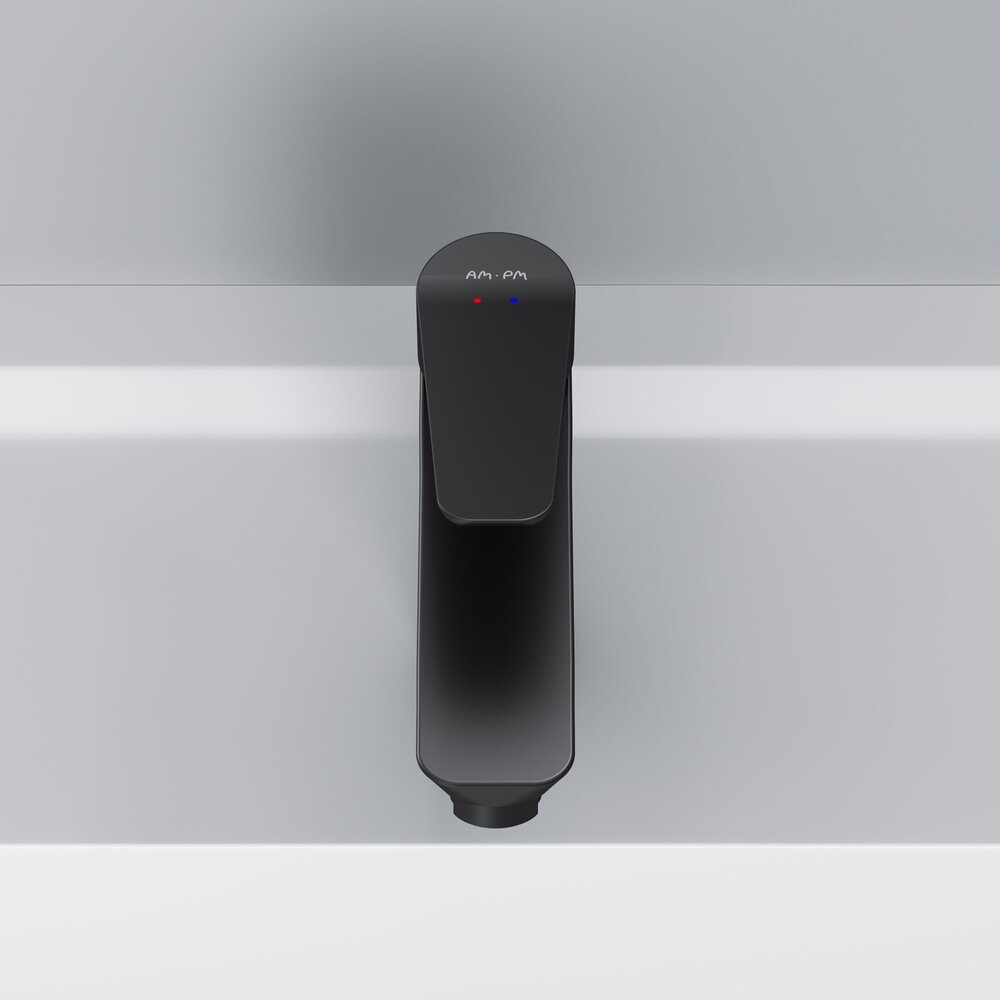 Смесител за мивка AM.PM Hit с един лост, матово черно покритие