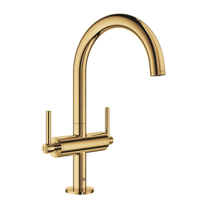Grohe Atrio L Double Handle Basin Mixer in Cool Sunrise